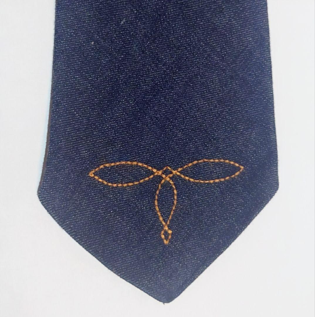 【美品】DOUBLE RL & CO. デニム ネクタイ RRL