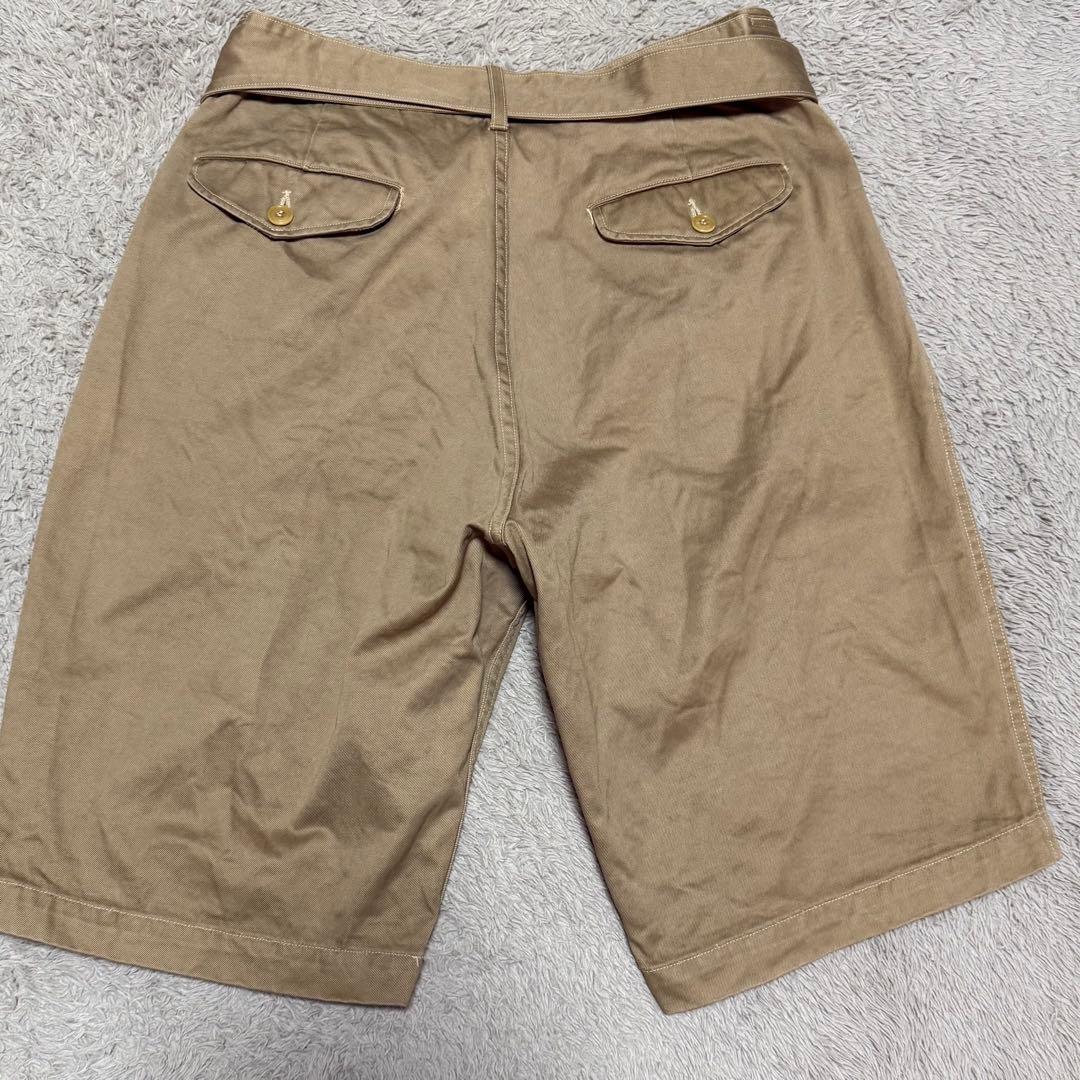 COMOLI グルカパンツ　ベルテッドチノショートパンツ　ショーツ　チノパン