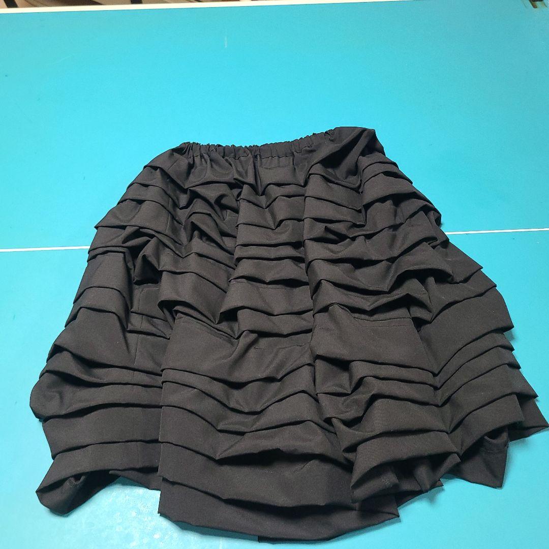 COMME des GARÇONS ブラック フリルキュロット XS