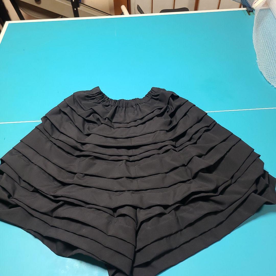 COMME des GARÇONS ブラック フリルキュロット XS