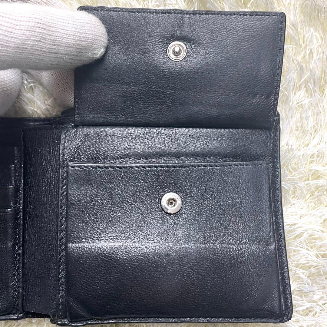 付属品完備 バレンシアガ エブリデイ 二つ折り財布 ブラック