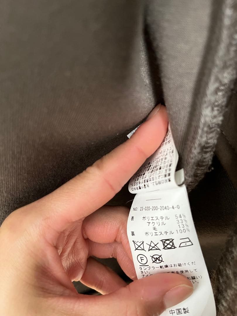 スピックアンドスパン　ミドル丈　チェックコート