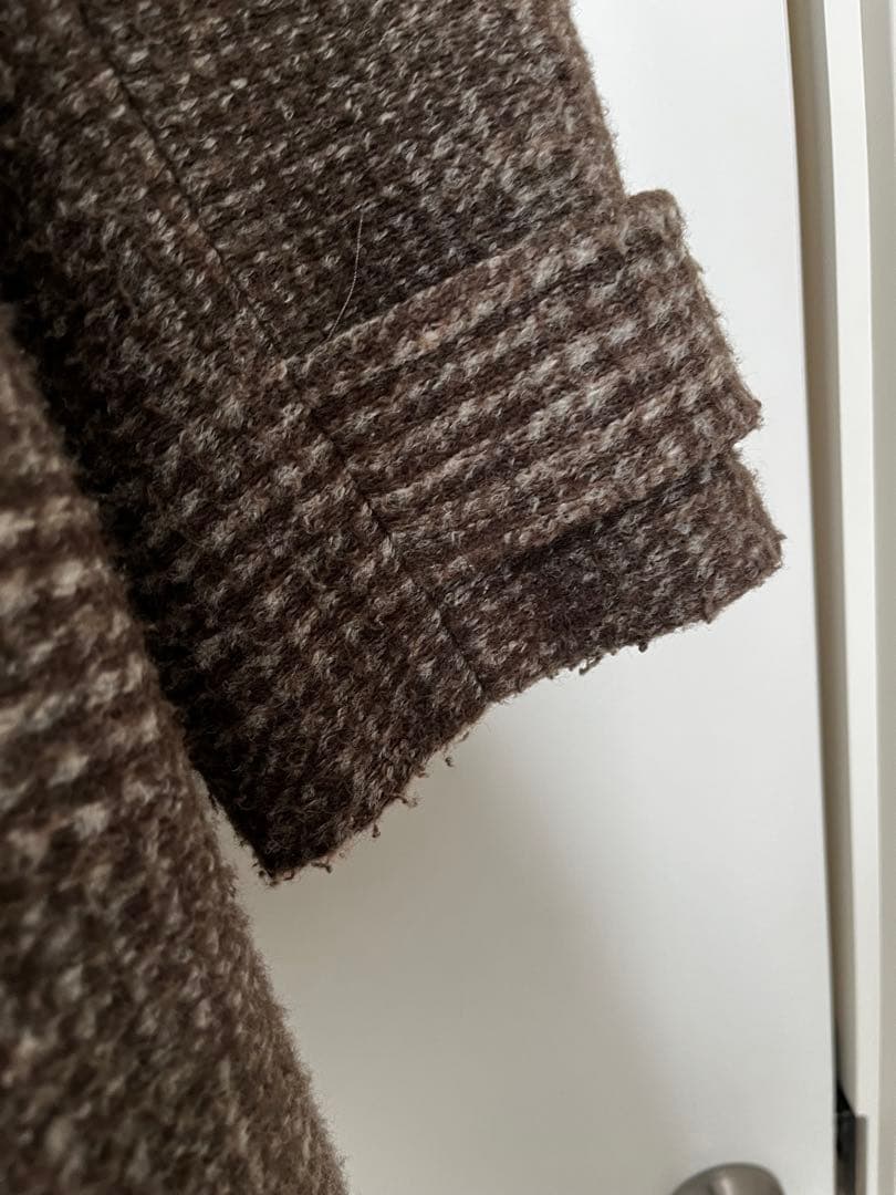 スピックアンドスパン　ミドル丈　チェックコート