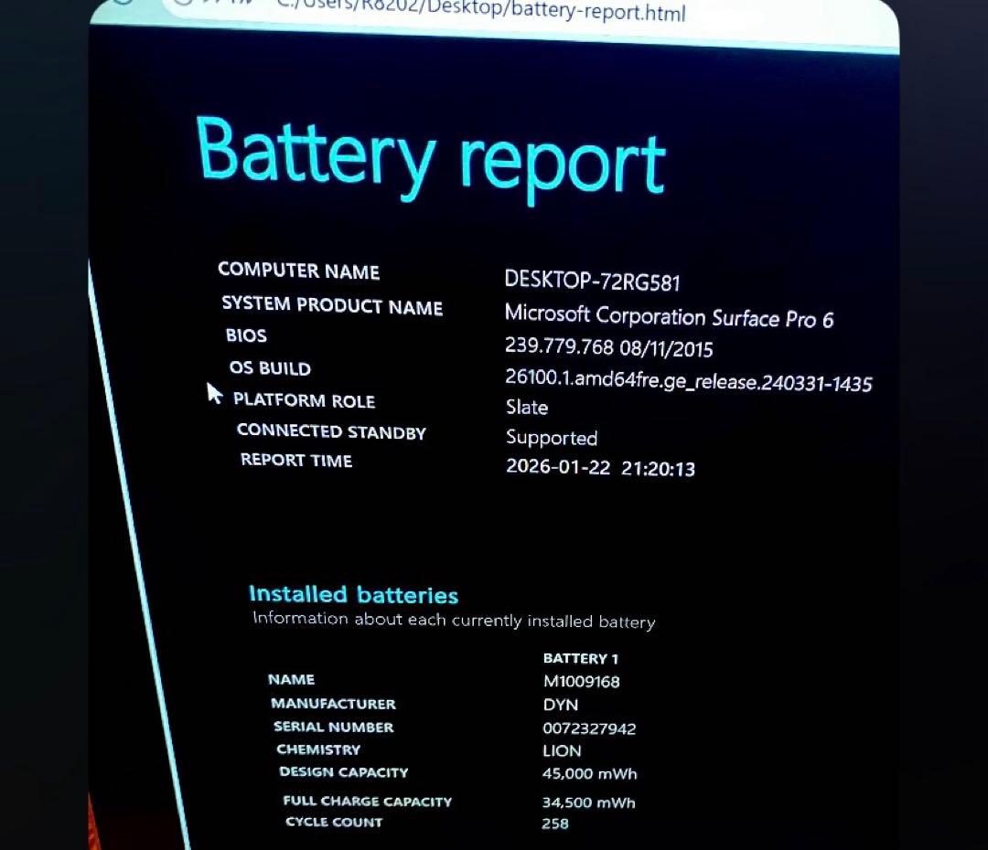 Surface Pro 6 i5/8GB/256GB 新品ペン付 美品