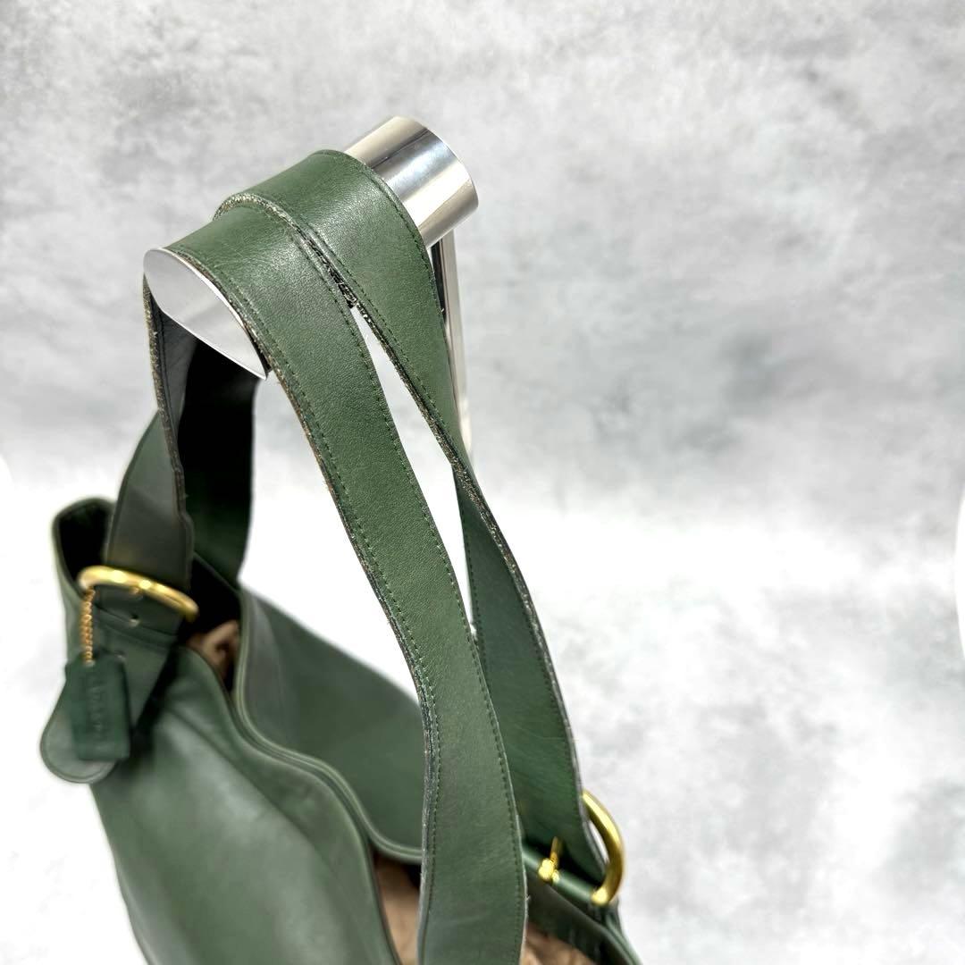 希少色 OLD COACH トートバッグ オールレザー GREEN グリーン