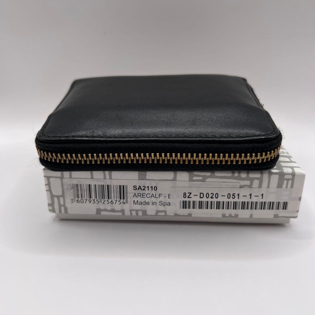 comme des garcons ジップ　財布　アコーディオン　ブラック　黒