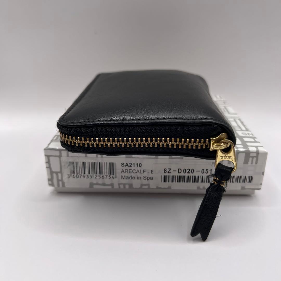 comme des garcons ジップ　財布　アコーディオン　ブラック　黒