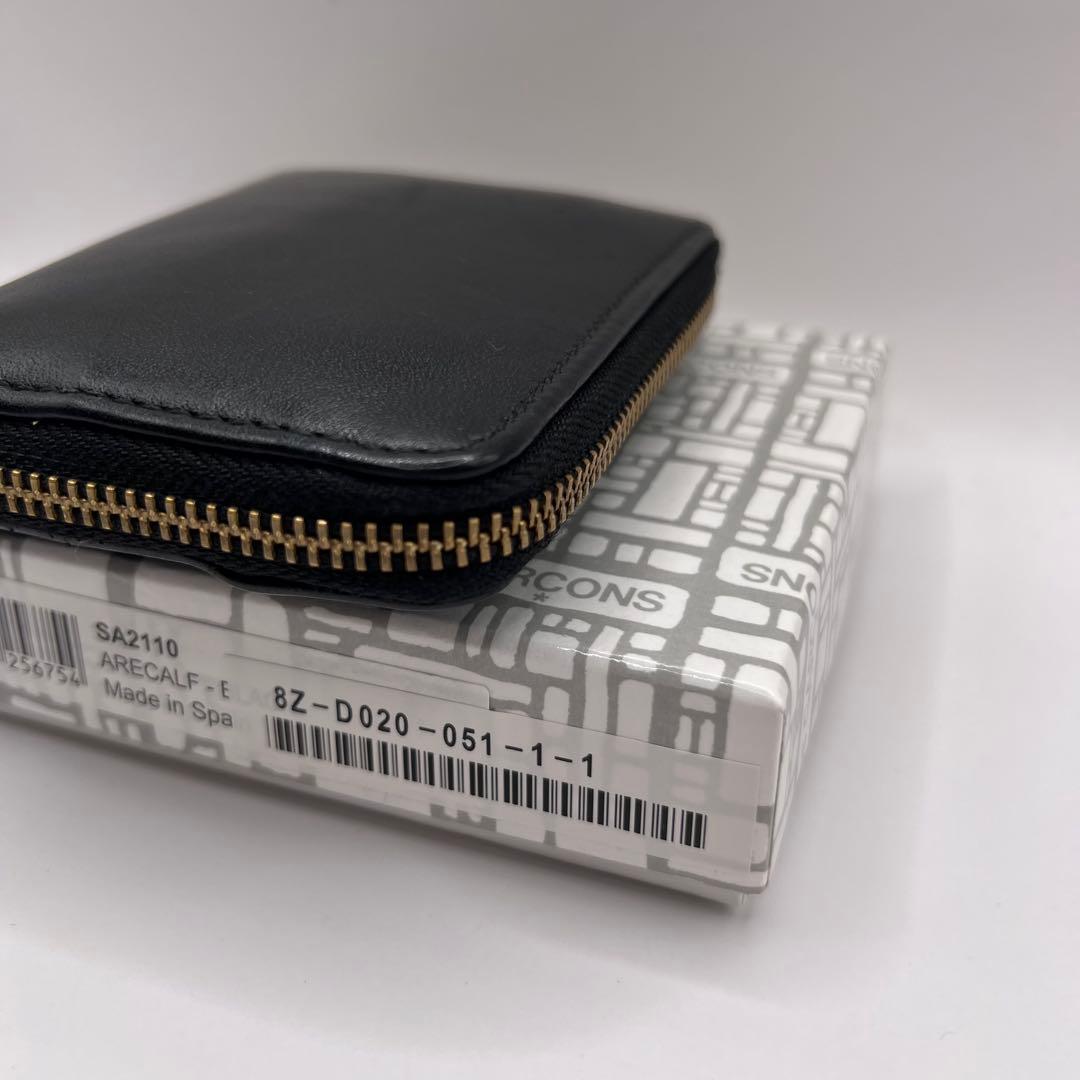 comme des garcons ジップ　財布　アコーディオン　ブラック　黒