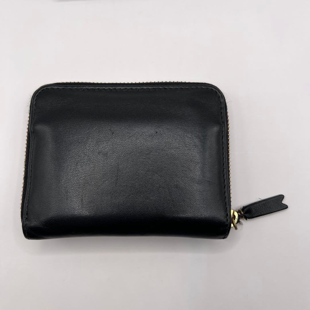 comme des garcons ジップ　財布　アコーディオン　ブラック　黒