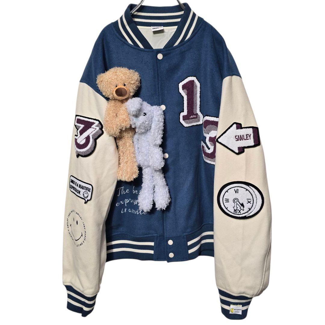 13 DE MARZO トレセデマルソ スタジャン SMILEY テディベア L