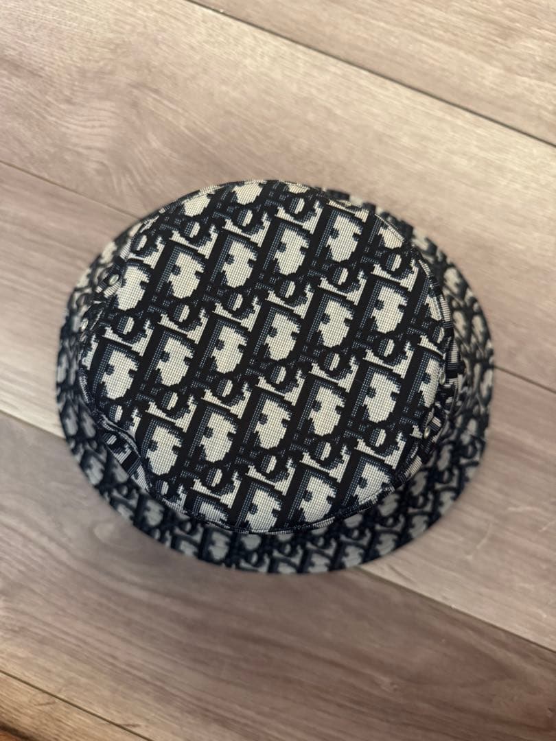 か*丼様 DIOR バケットハット テディ―D トロッター リバーシブル ネイビ