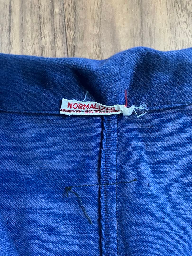 【フランス製】ブルーモールスキンジャケット