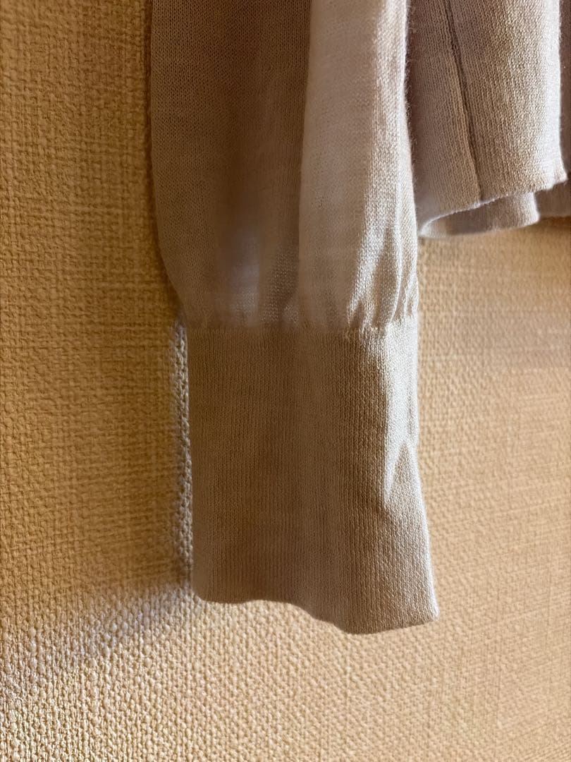 【ATON】RAMIE WOOL ポロニットカーディガン