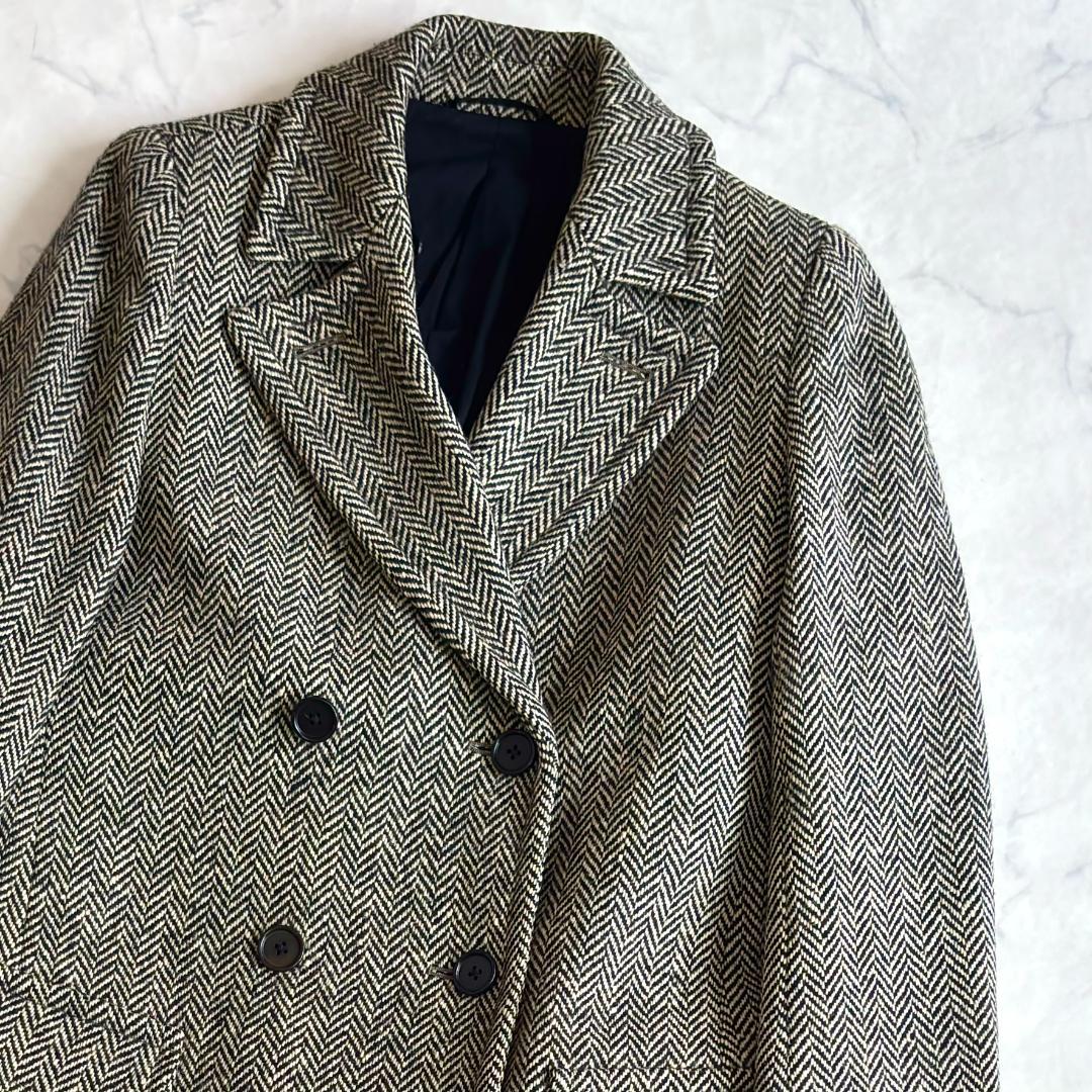 マーガレットハウエル ヘリンボーン チェスターコート ダブル グレー Ⅰ　sd5