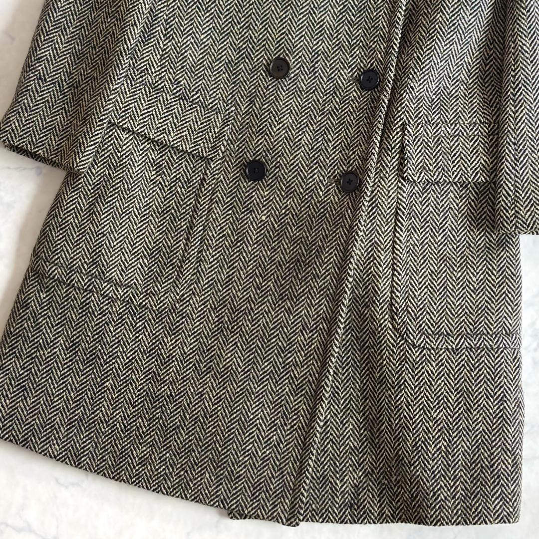 マーガレットハウエル ヘリンボーン チェスターコート ダブル グレー Ⅰ　sd5