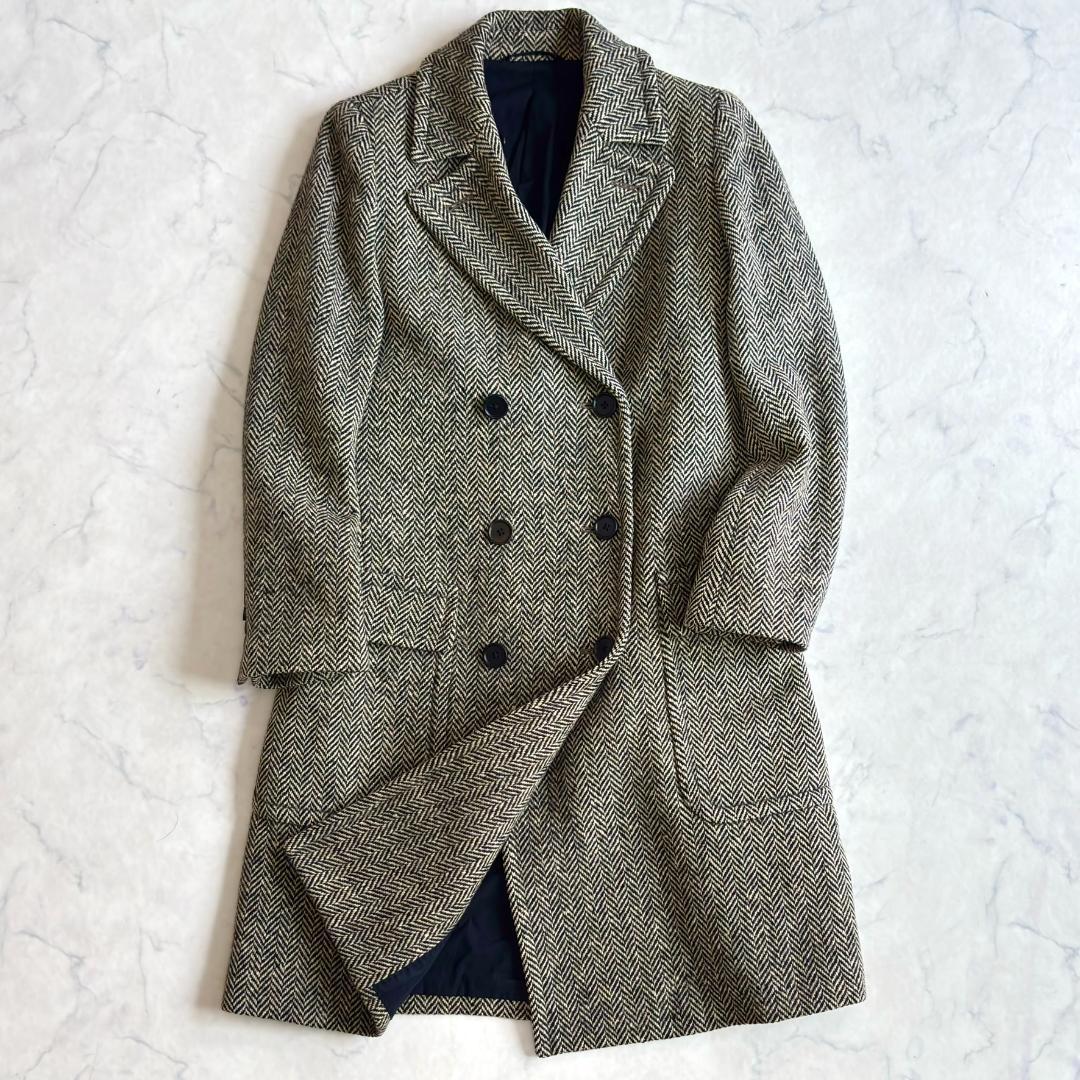 マーガレットハウエル ヘリンボーン チェスターコート ダブル グレー Ⅰ　sd5