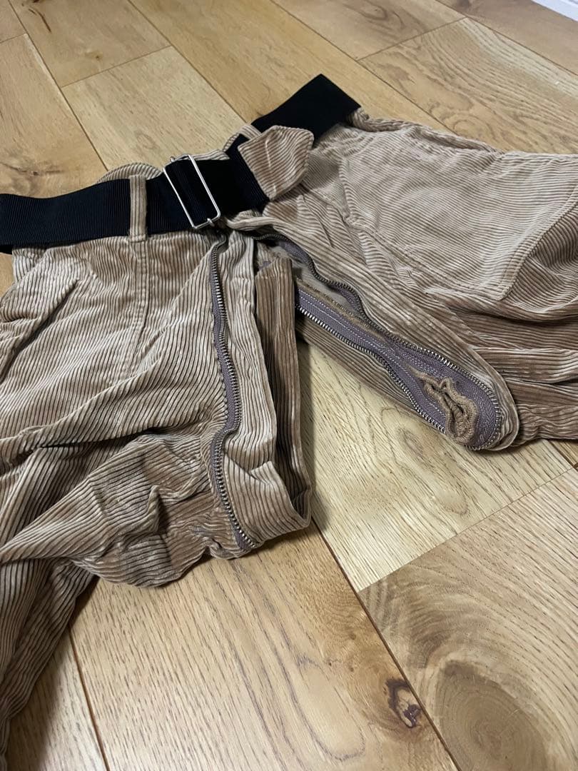 ▶︎SALE banal chic bizarreコーデュロイボンテージパンツ茶