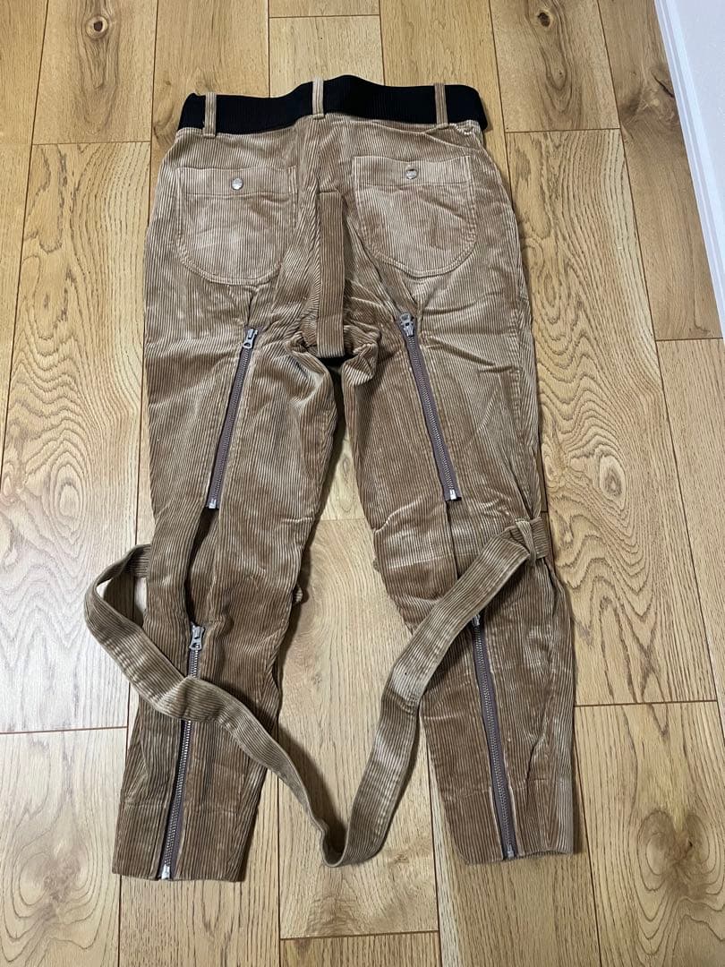 ▶︎SALE banal chic bizarreコーデュロイボンテージパンツ茶