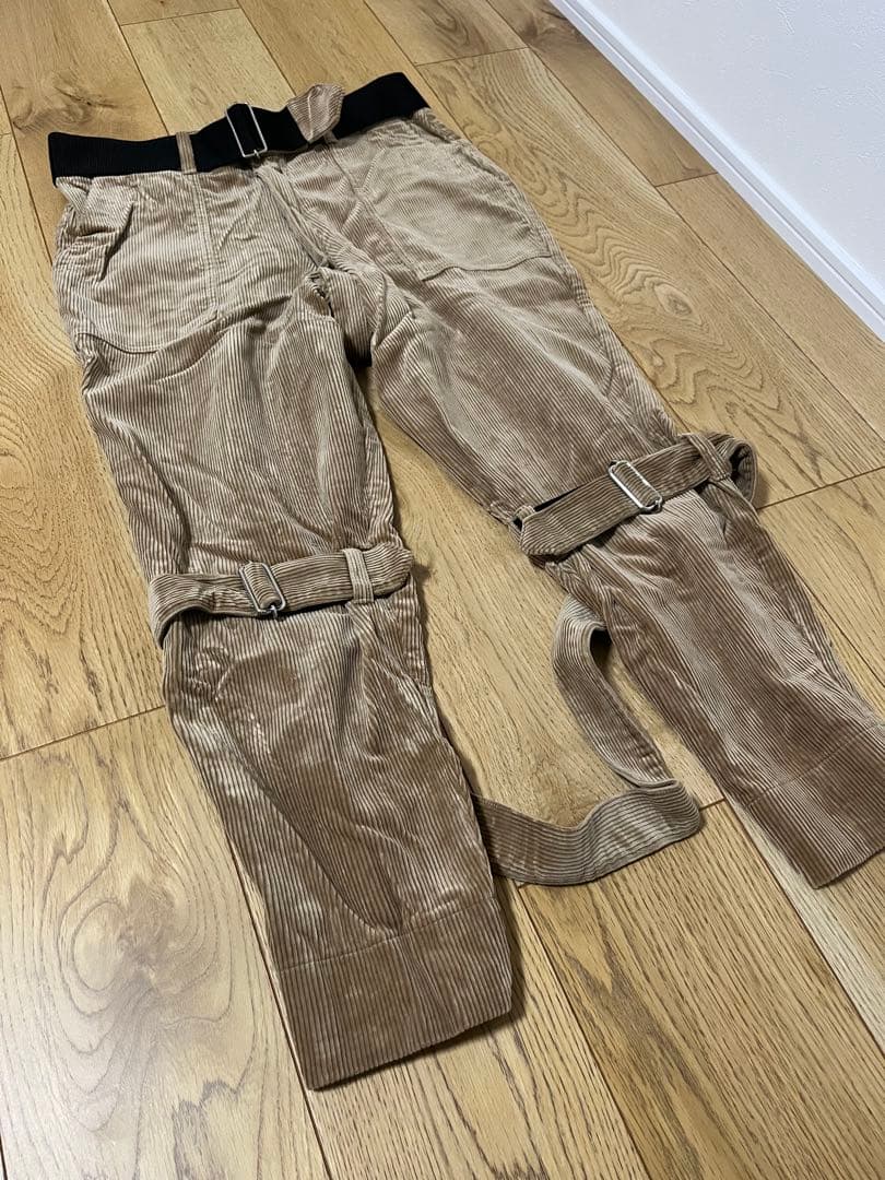 ▶︎SALE banal chic bizarreコーデュロイボンテージパンツ茶