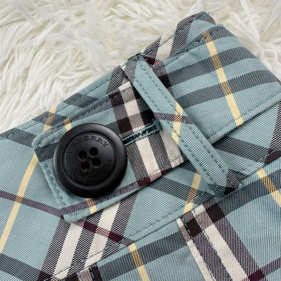 バーバリーブルーレーベル ノバチェック ミニ プリーツ スカート 希少カラー