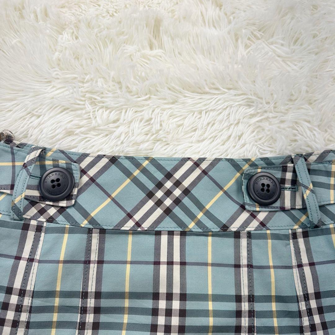 バーバリーブルーレーベル ノバチェック ミニ プリーツ スカート 希少カラー