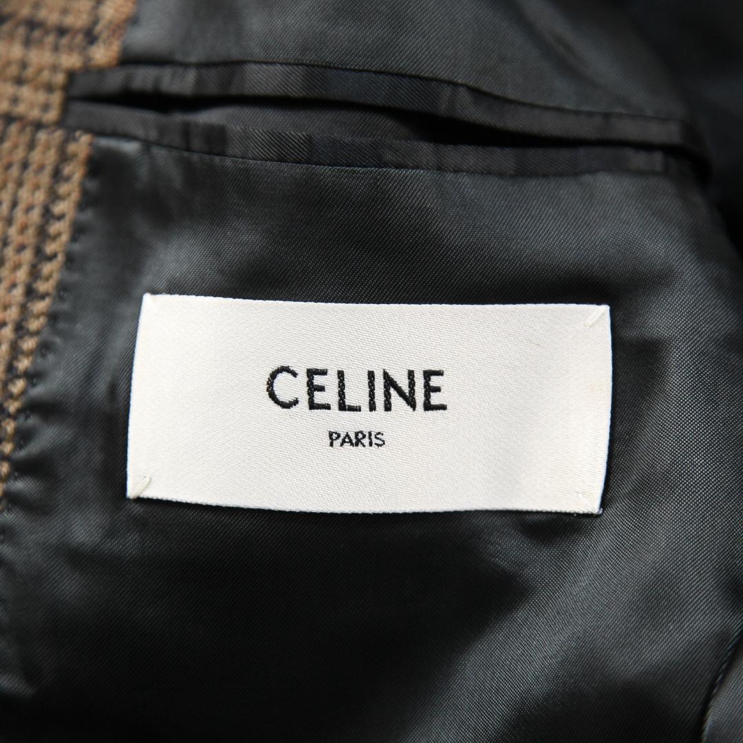 極美品 CELINE 21AW ジュード ジャケット / ウール チェック 40