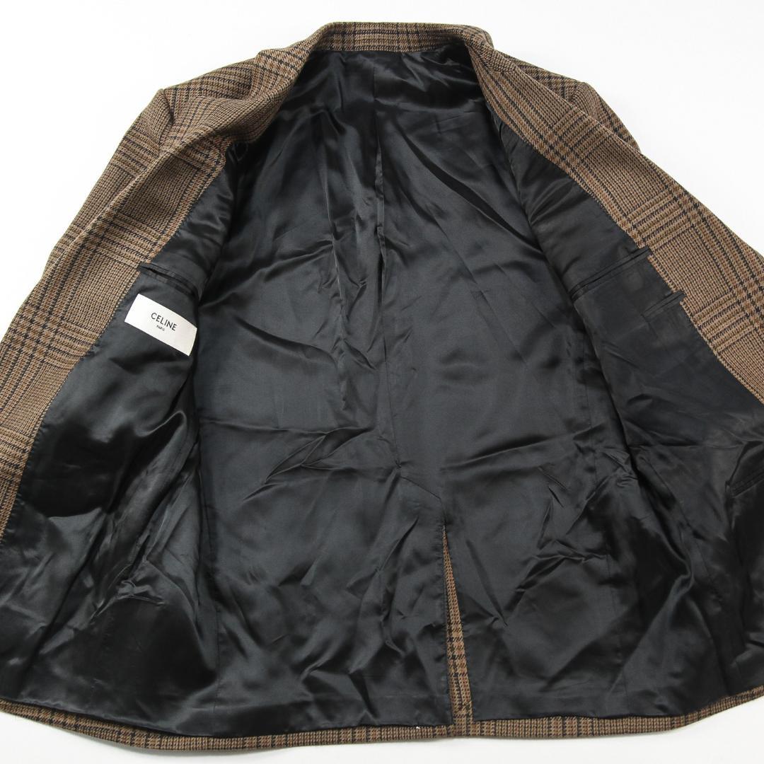 極美品 CELINE 21AW ジュード ジャケット / ウール チェック 40