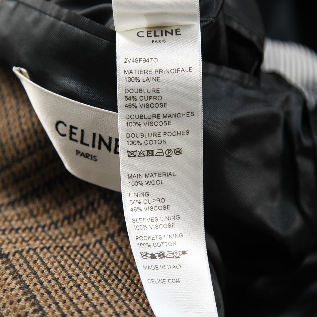 極美品 CELINE 21AW ジュード ジャケット / ウール チェック 40