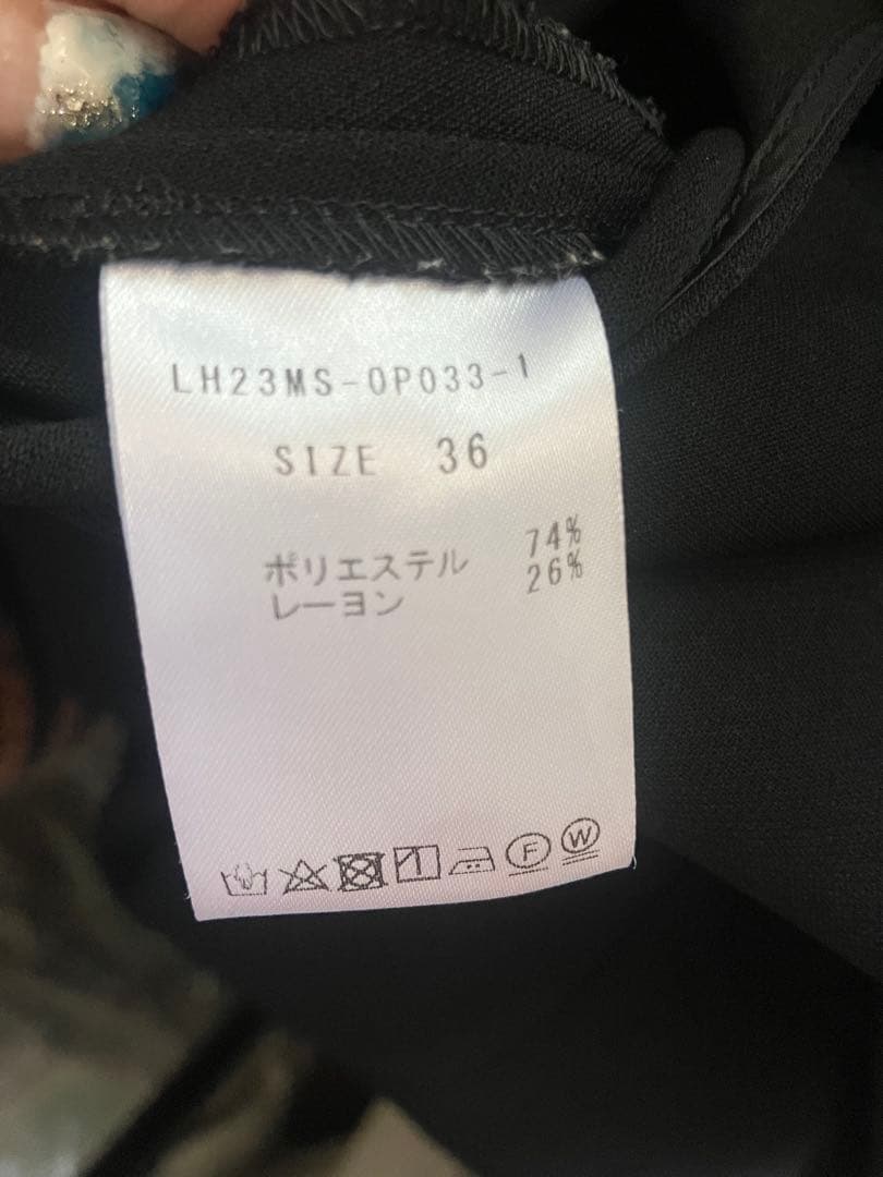 LOHEN ブラック オールインワン ノースリーブ 36