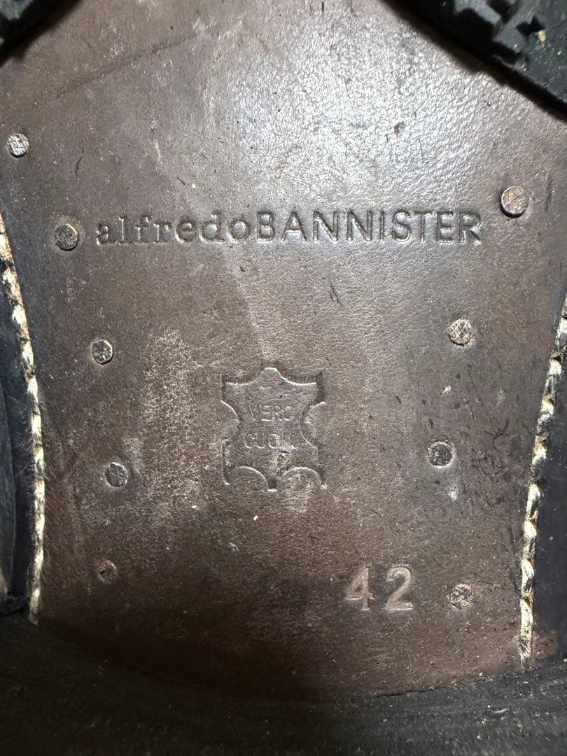 alfredoBANNISTER 42 27cmダークブラウン　エンジニアブーツ