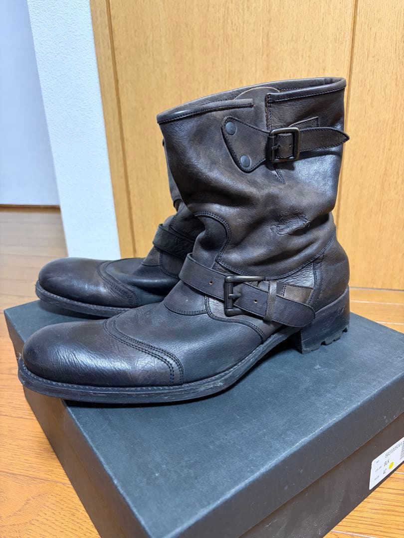 alfredoBANNISTER 42 27cmダークブラウン　エンジニアブーツ