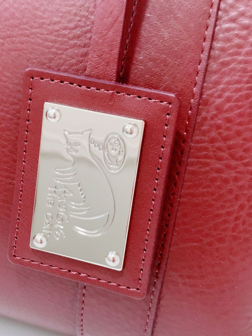 【美品】アンジーザキャット ビジネス　トートバック　国産牛革