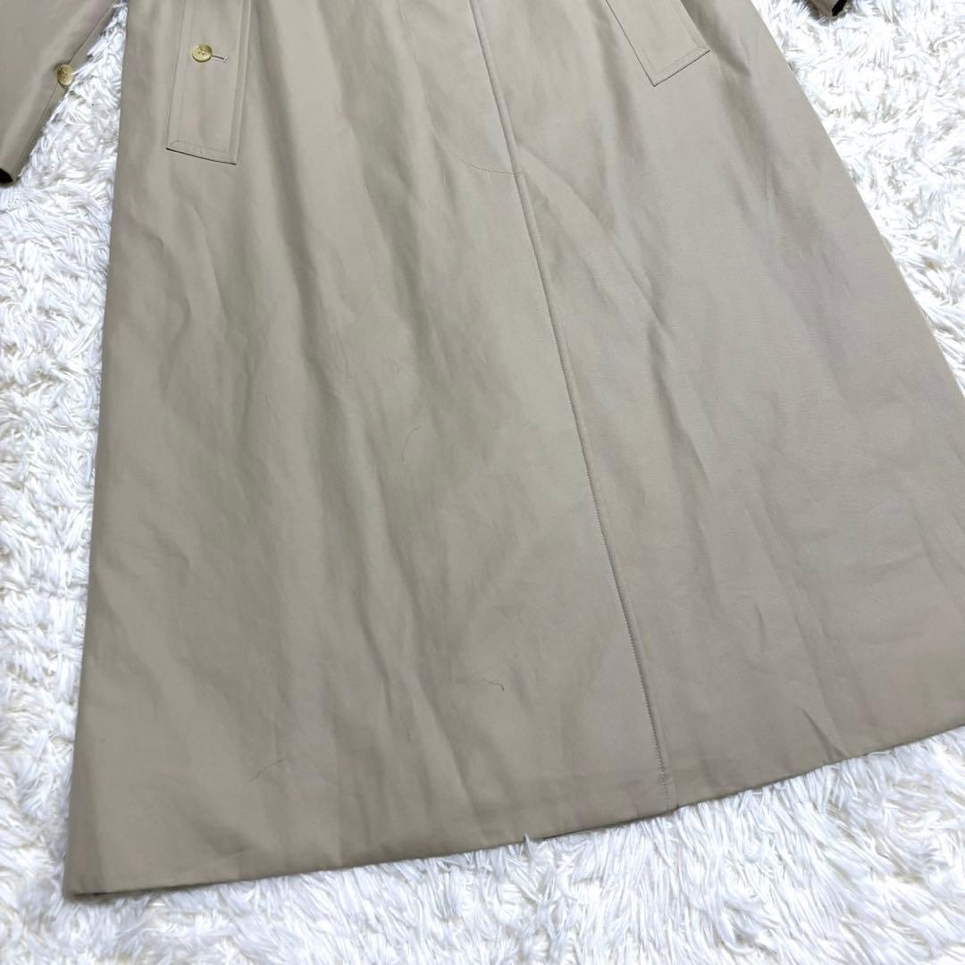 【極美品】バーバリー ステンカラーコート ベージュ ノバチェック マキシ丈