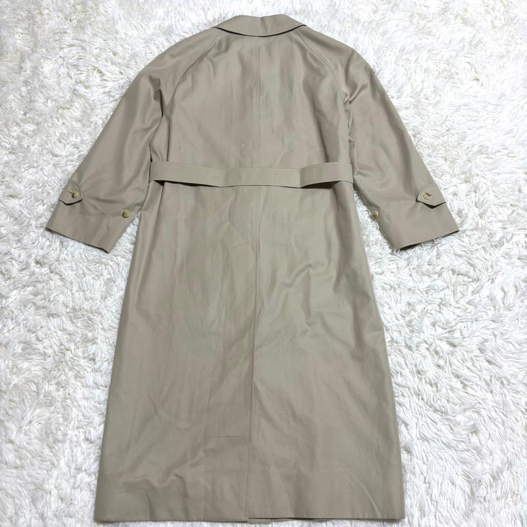 【極美品】バーバリー ステンカラーコート ベージュ ノバチェック マキシ丈
