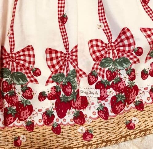 101【110センチ】シャーリーテンプル　いちごバスケット　ジャンパースカート