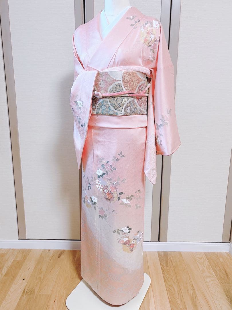 20日まで　訪問着　フルセット 裄67 卒業式　入学式　お宮参 S M袋帯