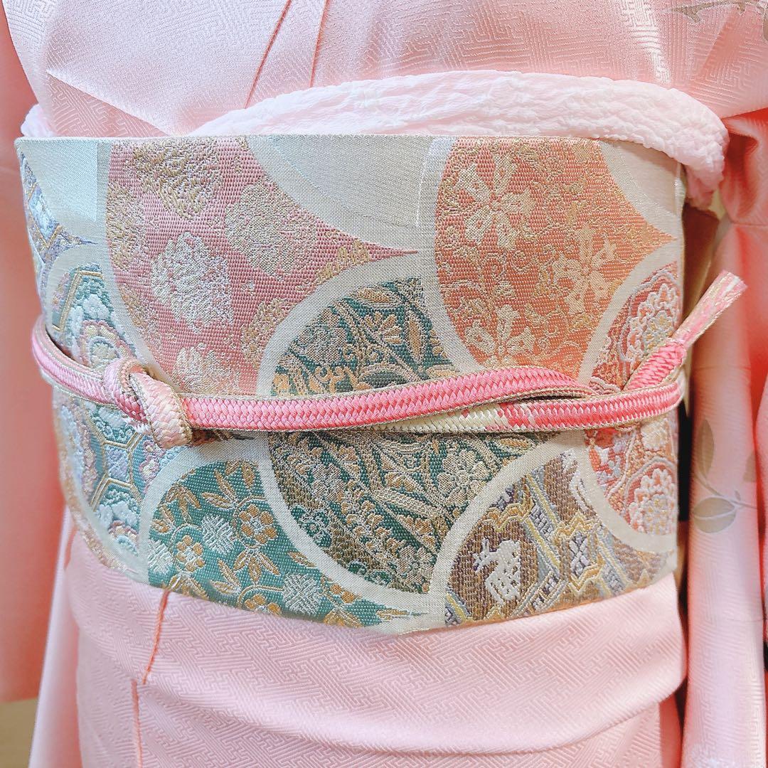 20日まで　訪問着　フルセット 裄67 卒業式　入学式　お宮参 S M袋帯