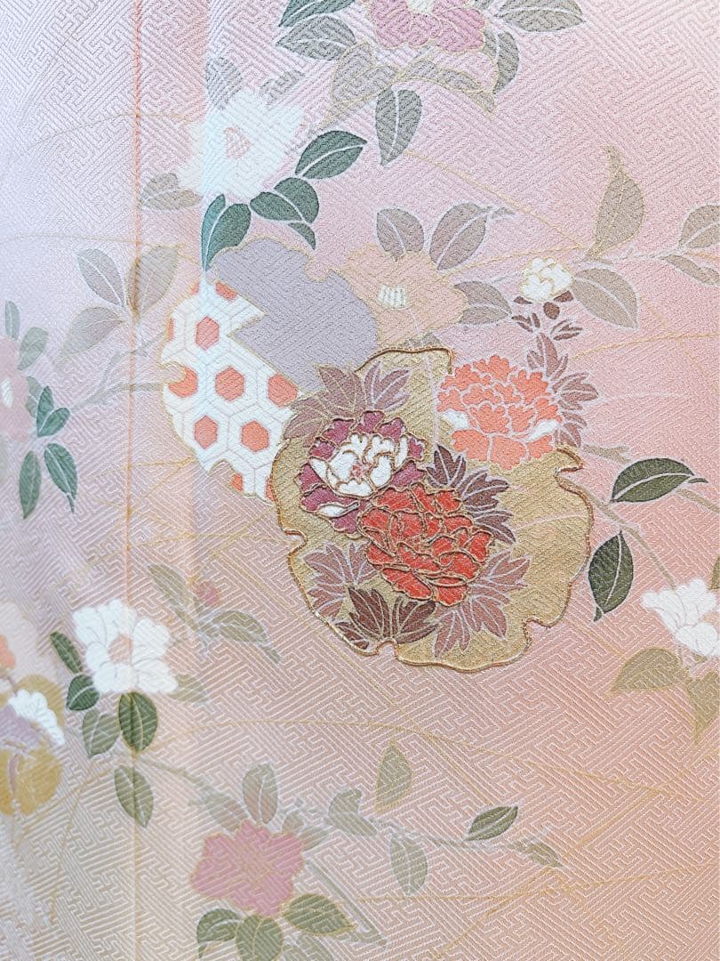 20日まで　訪問着　フルセット 裄67 卒業式　入学式　お宮参 S M袋帯