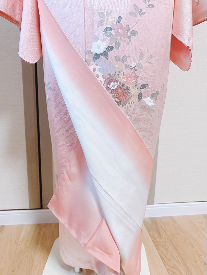 20日まで　訪問着　フルセット 裄67 卒業式　入学式　お宮参 S M袋帯