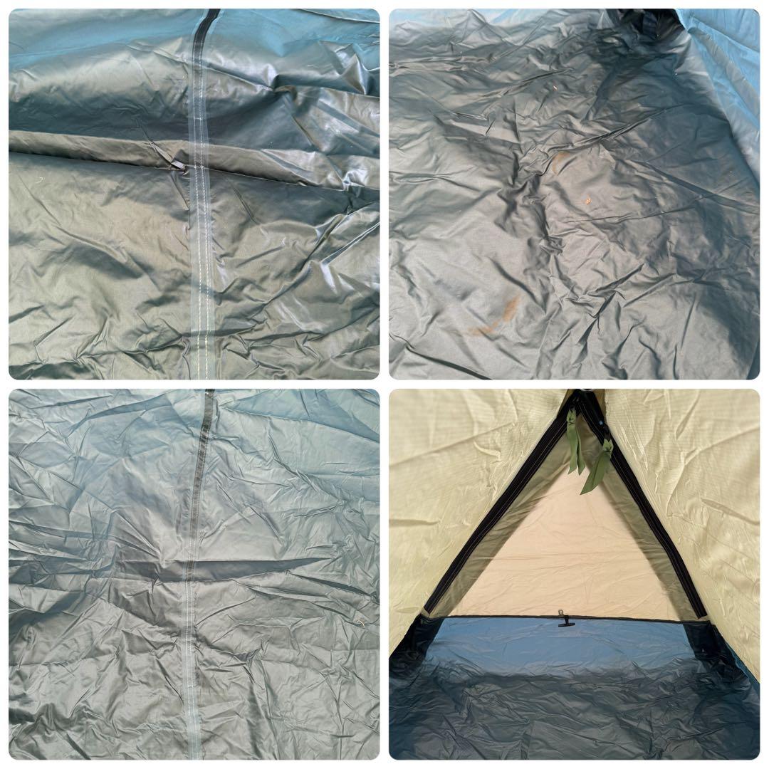 美品モンベル　ムーンライトテント2型アイボリー　純正グランドシート付ゆるキャン