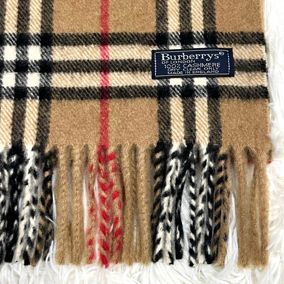 美品✨バーバリーBurberrysカシミヤ100%ノバチェックマフラー