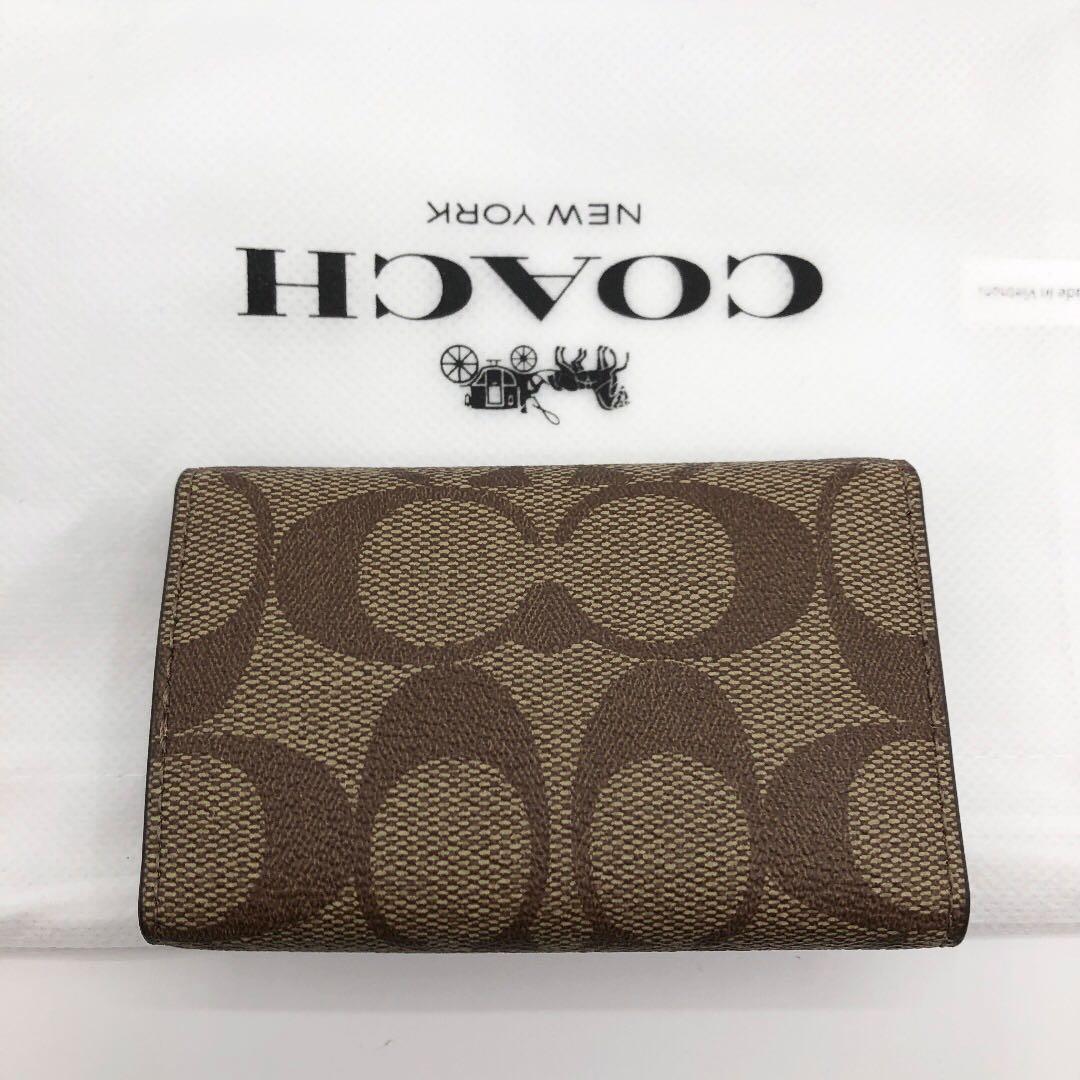 【COACH☆新品】男女兼用☆大人気☆カーキ☆ファイブ リング キー ケース☆
