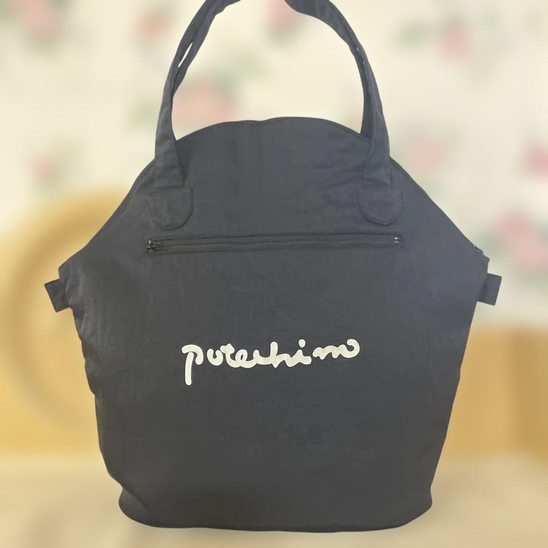 ポテチーノ　トートバック　イチゴ　女の子　ブラック　さえら