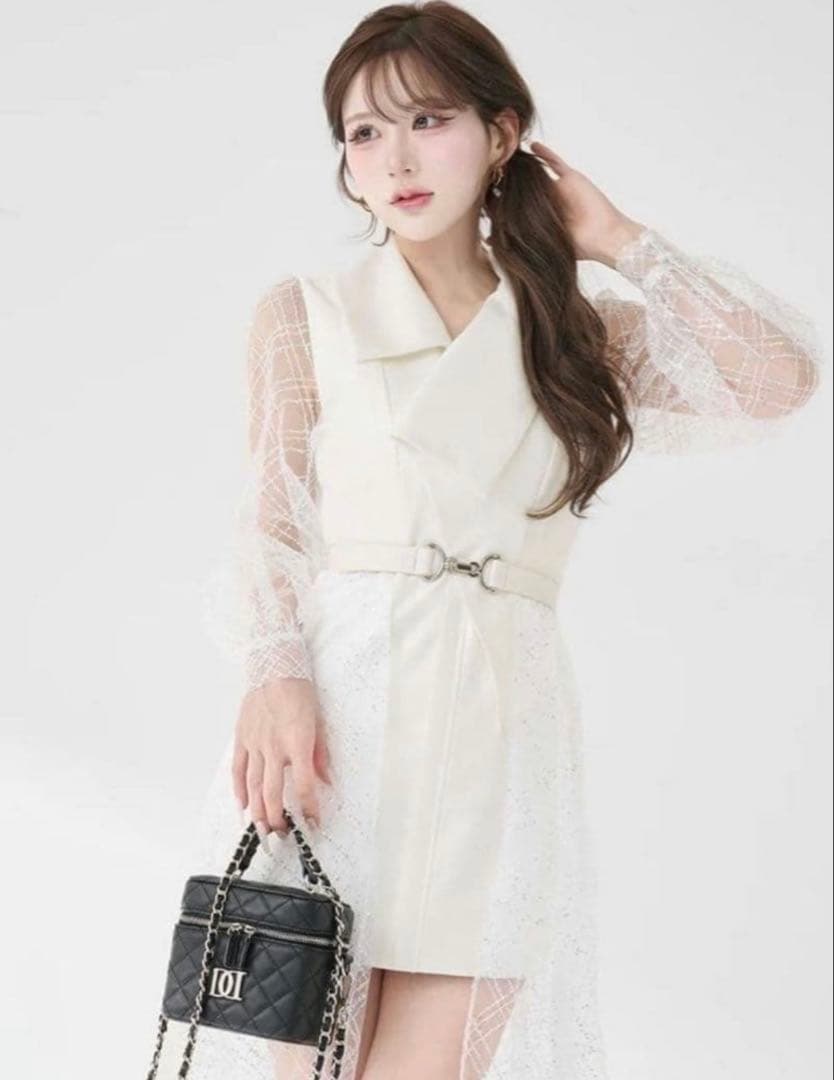 ダーリッチ　スパンコールシアー2Wayワンピース　Darich