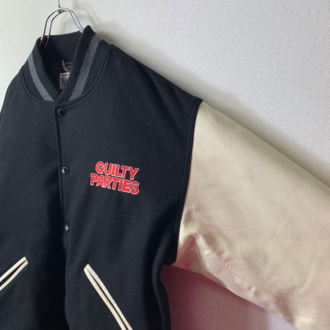 WACKOMARIA バーシティジャケット 袖レザー 刺繍 日本製 スタジャン