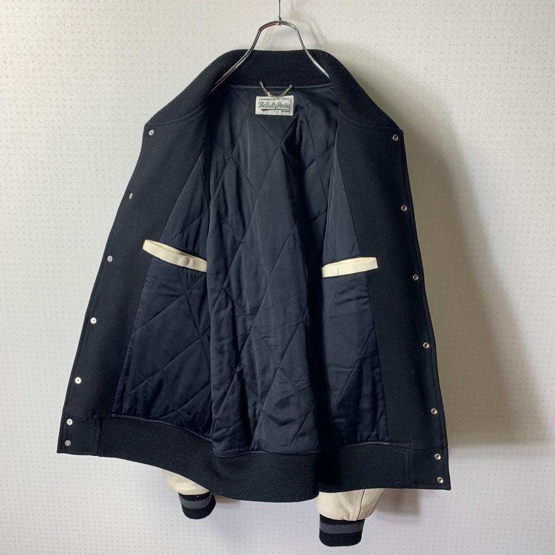WACKOMARIA バーシティジャケット 袖レザー 刺繍 日本製 スタジャン