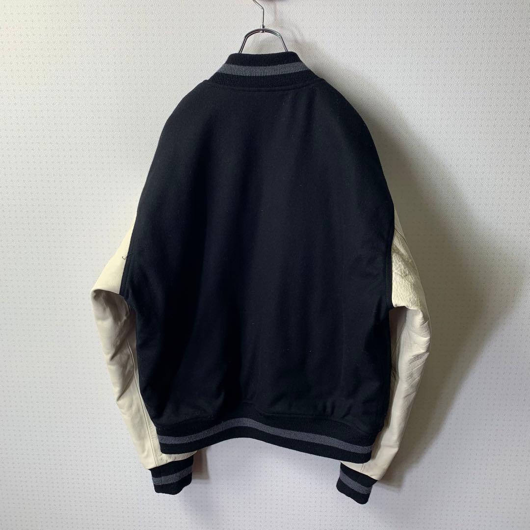 WACKOMARIA バーシティジャケット 袖レザー 刺繍 日本製 スタジャン