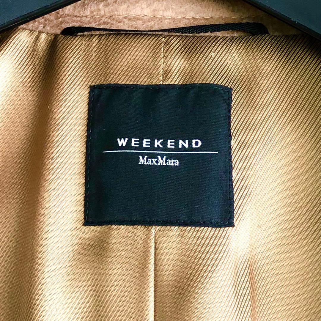 ウィークエンドマックスマーラ チェスターコート ウール100% キャメル 38