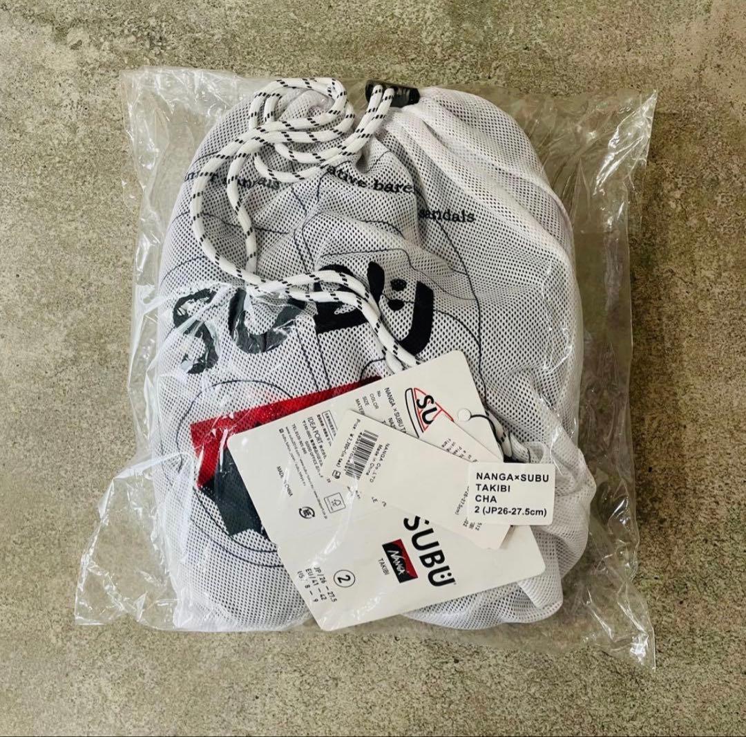 【新品】NANGA×SUBU ナンガ スブ タキビ チャコール 26-27.5
