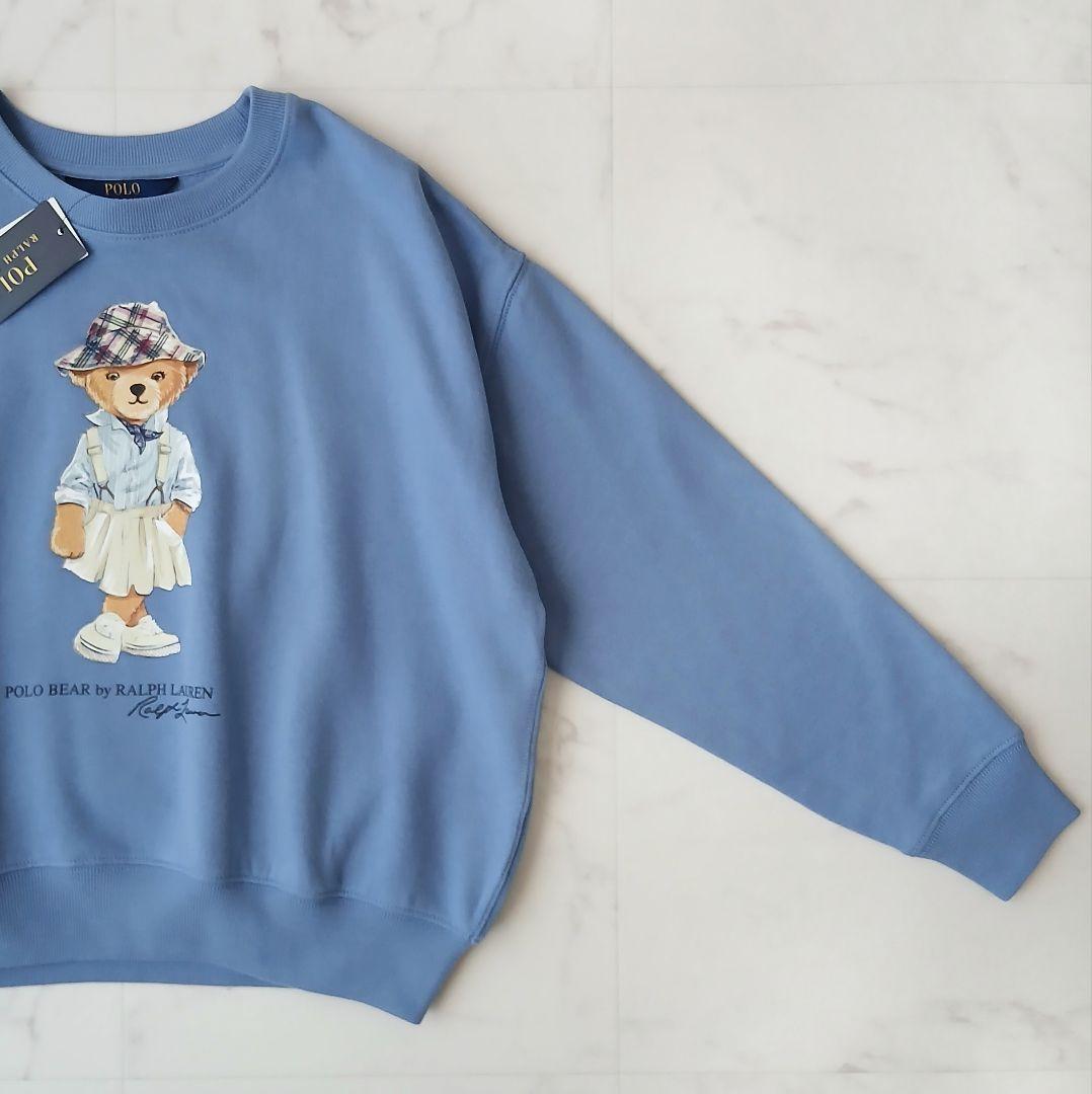 新品タグ付 現行 ポロラルフローレン 裏起毛 ポロベア トレーナー 150 短丈